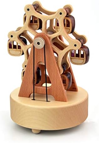 Binkegg Play [שכני t0toro] עץ מסתיים קופסת מוסיקה לגלגל פריס עם תנועה מוזיקלית של סנקיו